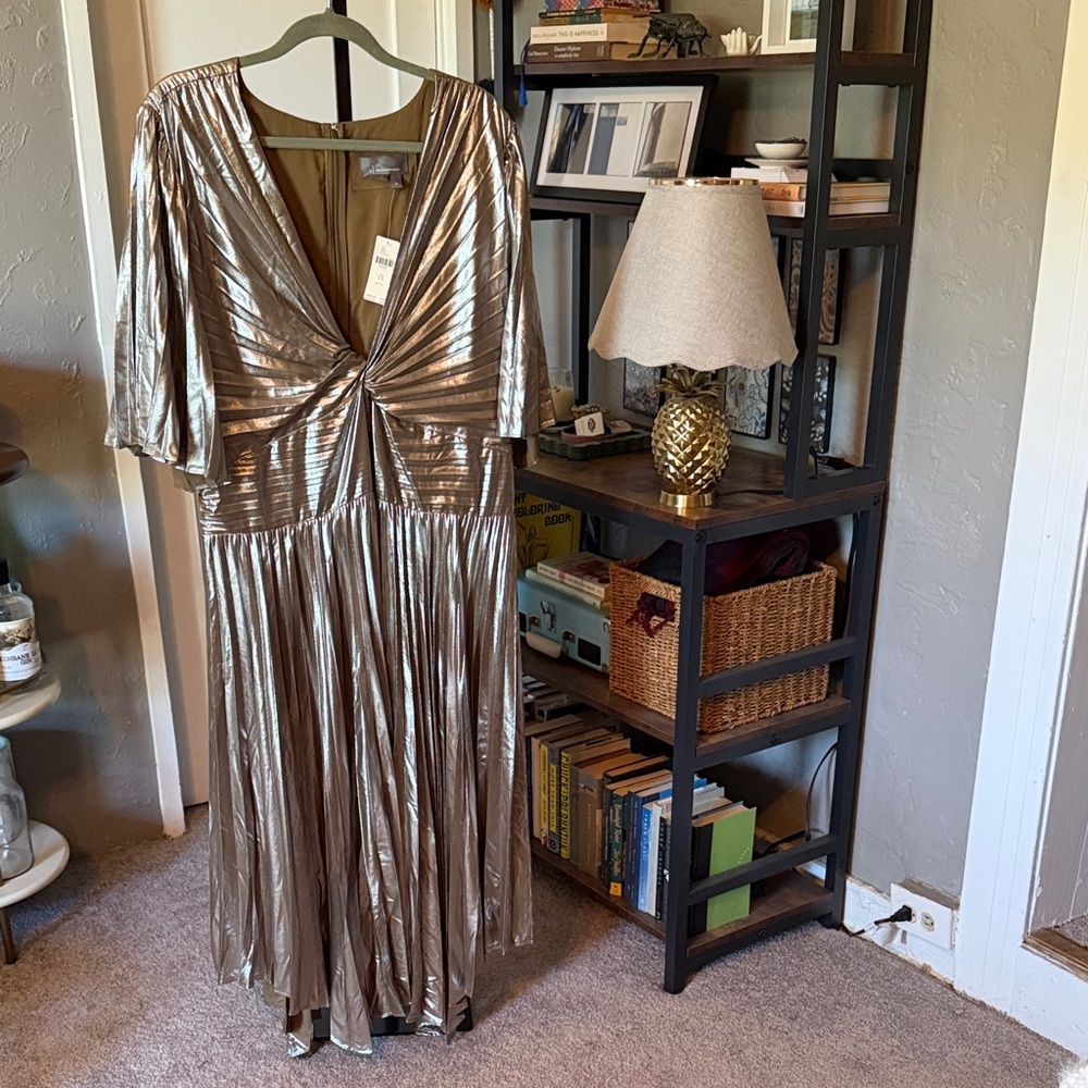 Elegant Metallic Dress